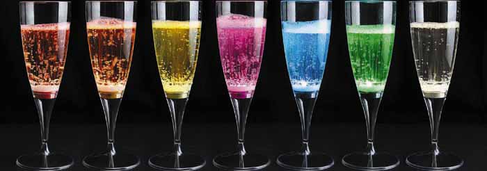 Copas de cava de colores